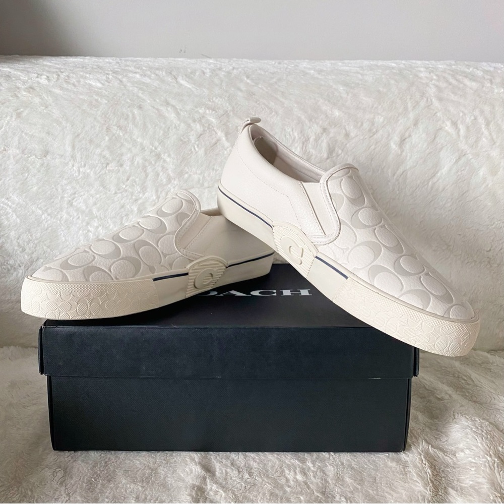 Coach Skate Printed Pebble Slip On Sneakers